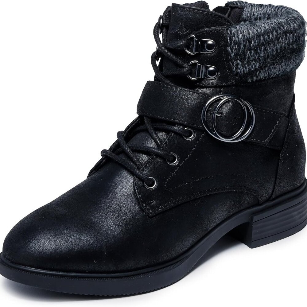 Women's Ankle Boot Vegan Leather 8 Inch Rubber Sole Fall Casual Comfort